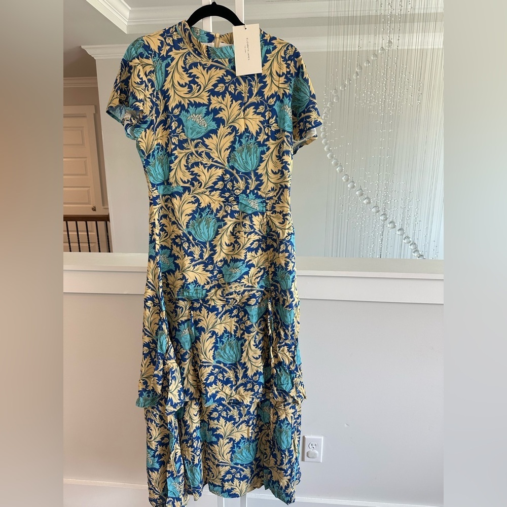 Elizabeth James The Label blue yellow maxi dress - Picture 6 of 8